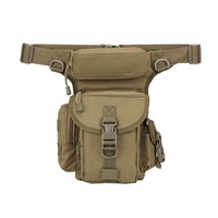 Sac banane tactique vintage en toile imperméable pour activités de plein air, fermeture éclair, logo personnalisé, motif boîte, chasse, moto – Vente directe usine