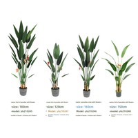 Plante Artificielle Hautement Réaliste « Paradis des Oiseaux » – Décoration sur Pied en Plastique pour Salon Intérieur