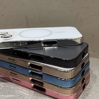 Casing ABS Tempered Nano AG Mewah untuk 16 15 14 Plus 13 12 Pro Max Magnetik Tahan Benturan Tahan Air Anti-sidik Jari