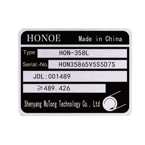 Targhetta in Metallo Personalizzabile, Incisione Laser Anticorrosione, Targhetta in Acciaio Inox, Stampa Serigrafica UV, Attrezzature Meccaniche Zhejiang - Product Image 5