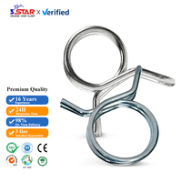 Collier de serrage à ressort pour moto 9 mm, collier de serrage pour tuyau 3,5 mm 4 mm 5 mm, pince de fixation pour tuyau métallique