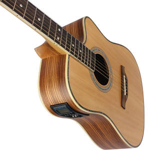 Guitarra Acústica Folclórica IRIN de 41 Pulgadas de Madera de Cebra Especial Personalizable al por Mayor con Ecualizador Electroacústico - Product Image 6