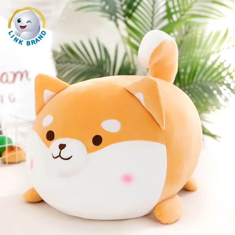 Squishspace Hot Selling Shiba Inu Pet Plush Sounding Toy Fat Dog Toys Stuffed Animal Pillow