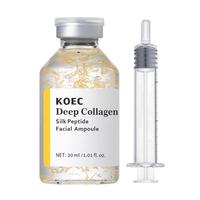Ampoule intensive au collagène et aux peptides de soie KOEC, soin coréen anti-âge, raffermissant, hydratant et revitalisant pour la peau du visage.