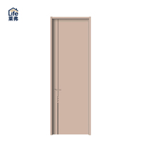 Porte intérieure de chambre à coucher moderne minimaliste, écologique, résistante à l'humidité, sans peinture, isolation acoustique, en bois