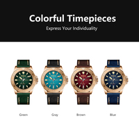 Montre de Plongée de Luxe Sportive avec Boîtier en Bronze Brut, Étanche 200M, Bracelet 20mm, Lumineuse, Analogique, Mécanique Automatique