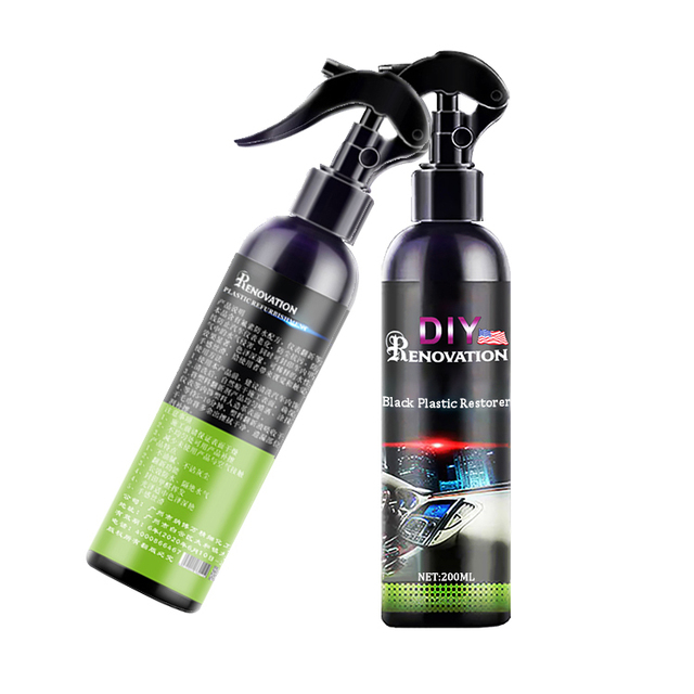 Car Plastic Restorer Polish for Interior Exterior Trim Long-lasting Cleaner Agent Hydrophobic Coating Car Chemicals