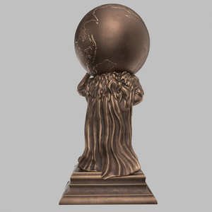 Bronze Hercules <strong>Holding</strong> <strong>Globe</strong> Statue - Product Image 2