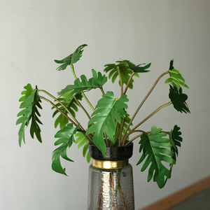 Plantas Verdes Artificiales de PU, Hojas de Palmera Tropical, Hojas de Monstera, Alta Simulación para Fotografía, Navidad, Año Nuevo, Halloween - Product Image 6