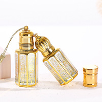 Flacons à bille portables en verre vides de 3 ml/6 ml pour huiles essentielles et parfums, idéaux pour les massages
