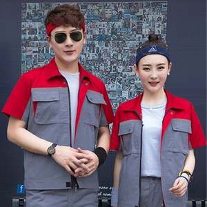 Vêtements de travail de sécurité en polyester et coton TC65/35, combinaison de travail d'été durable pour hommes pour le travail industriel - Product Image 6