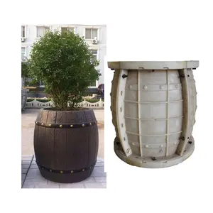 Toptan kalıp için beton pot bonsai-Bahçe varil plastik saksı kalıpları