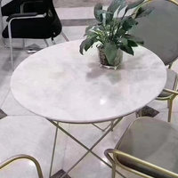 Dalle de marbre en cristal de pierre naturelle de luxe Galaxy, expédiée, pour fond d'entrée, table à manger, table basse, salle de bain, bar, Marque Geju