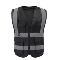 Gilet de sécurité en polyester fluorescent personnalisé avec bande réfléchissante, gilet de sécurité pour géomètre avec logo personnalisable, veste réfléchissante