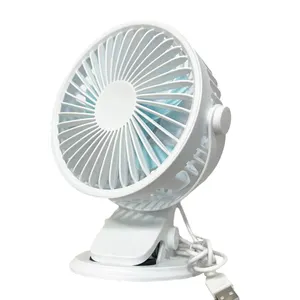 Plastic Baby Stroller Fan 360 Degree Swing Small Clip Fan For Summer