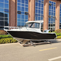6m 20ft Tamamen Kaynaklı Yüksek Hızlı Derin V Gövdeli Aile Gezisi Kabinli Alüminyum Balıkçı Teknesi 115-200HP 2.3m Genişlik 1150kg Kuru Ağırlık