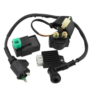 GOOFIT Ignition Coil CDI Box Solenoid Relay Voltage Regulator Replacement for 50cc 70cc 90cc 110cc 125cc ATV Dirt Bike Go Kart