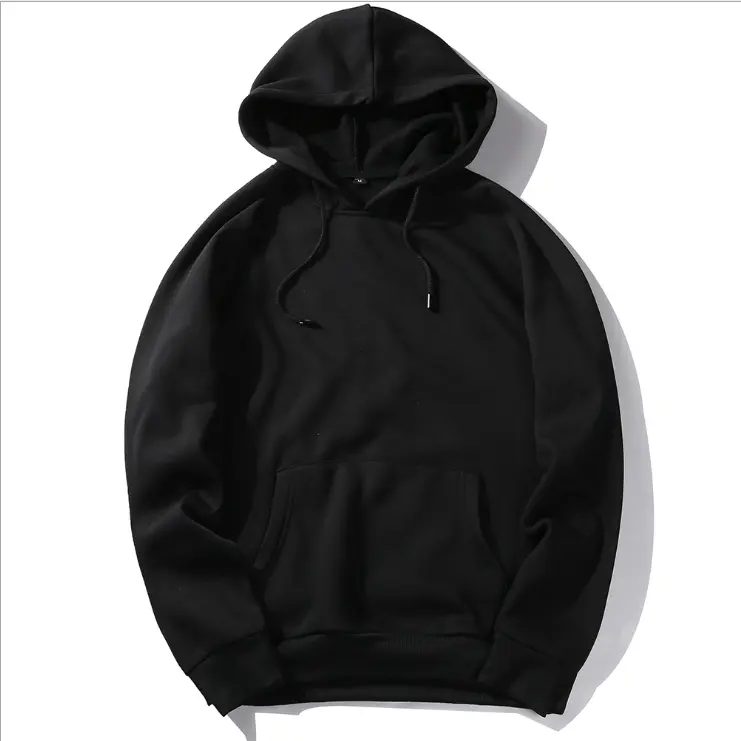 Toptan özel logo tişörtü unisex erkekler kadınlar uzun kollu organik pamuklu büyük boy düz hoodies kazak