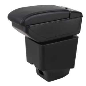 Boîte de console d'accoudoir de <span class=keywords><strong>voiture</strong></span> en cuir pu noir pour nouveau <span class=keywords><strong>Renault</strong></span> Duster logan - Product Image 1
