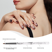 Pinceaux professionnels pour manucure, 12 pièces, pour peinture gel DIY et soins de beauté