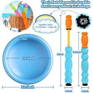 夏のOEMプロモーションEVAフォーム噴出ウォーターシューターブラスターガンキャノンおもちゃプールウォーターパークパーティーギフト広告プレゼント - Product Image 4