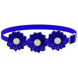 Collar <span class=keywords><strong>para</strong></span> Perro o Gato con 20 Colores, Diseño Floral con Pedrería, Lazo Decorativo, Ajustable, <span class=keywords><strong>para</strong></span> <span class=keywords><strong>Perros</strong></span> Pequeños y Medianos, Cachorros - Product Image 4