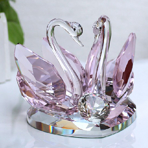 Recuerdo romántico de boda cristal transparente <span class=keywords><strong>pareja</strong></span> Cisne regalos - Product Image 5
