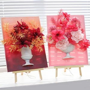 Vase mural en céramique rond blanc style rustique pour décoration florale d'événements et de célébrations - Product Image 4