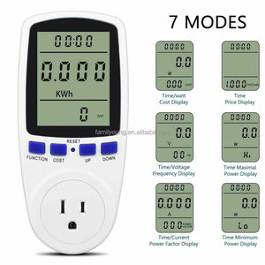 Digital LCD misuratore di energia wattmetro dispositivo di monitoraggio wattaggio elettricità Kwh analizzatore di misurazione della potenza US/FR/<span class=keywords><strong>EU</strong></span>/UK/BR Plug - Product Image 2