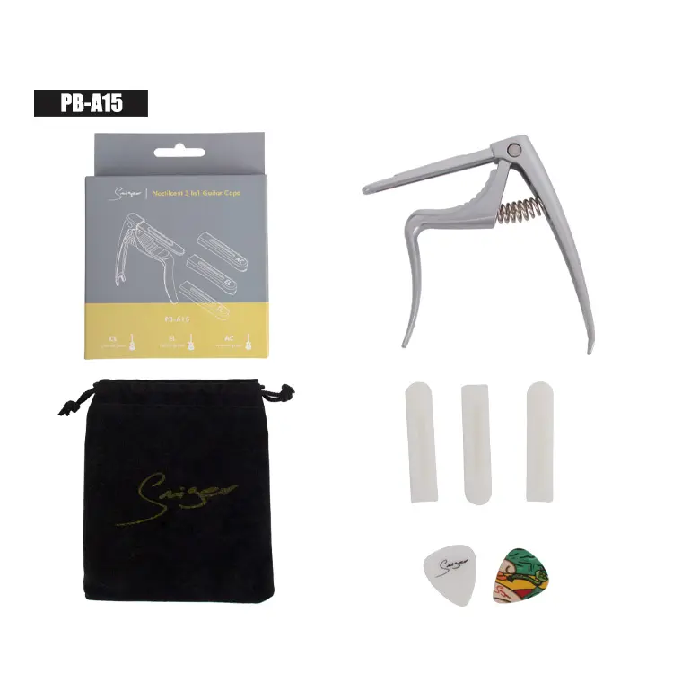 Creative Noctilucent Guitar Capo 3in1 Zinc Metal Capo for Acoustic and Electric Guitars Classical Guitar Accessories