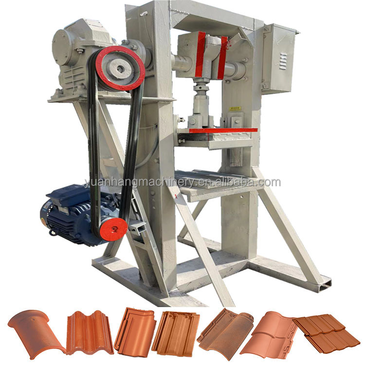 Automatic Tile Press Interlocking Clay Concrete