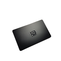 Carte noire RFID en PVC vierge sans contact avec logo personnalisé MIFARE DESFire EV3 EV1 2K 4K Chip NFC Cartes noires