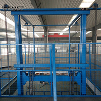 Ascenseur de fret électrique hydraulique compact personnalisé pour marchandises en acier, 380V/220V, télécommande électrique, haute résistance
