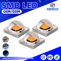 3535 Xpe2 X Lampe LED SMD haute puissance 3W 5W 3V avec lentille en silicone blanc bleu vert rouge pour éclairage d'urgence portable extérieur