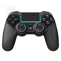 BT Double Shock 4 PC Gamepad sans fil avec manettes de moteur de vibration et contrôleurs de jeu pour PS4 Gaming