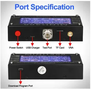 Tùy chỉnh mini1300 Ăng ten phân tích, 4.3 inch 0.1-1300MHz <span class=keywords><strong>HF</strong></span> VHF UHF ăng ten phân tích Ant/SWR/TDR/DSP RF tín hiệu máy phát điện - Product Image 6