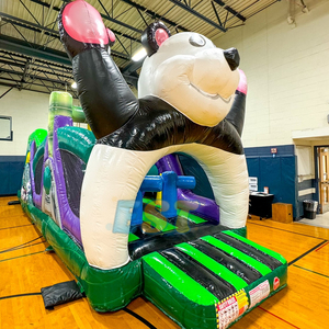Comercial inflable Adventure Park Slide Bouncer Combo Panda Themed PVC carrera de obstáculos inflable para parques de trampolín - Product Image 2