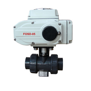 Válvula de Bola de PVC Verdadero de 2 Vías y 3 Posiciones para Piscina, 12V 24V 220V, OEM IP65 PN16/PN25 - Product Image 1