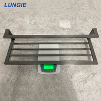Supports pour accessoires de salle de bain modernes de style européen Porte-papier hygiénique en laiton noir brossé doré Porte-serviettes Crochet Porte-savon en métal