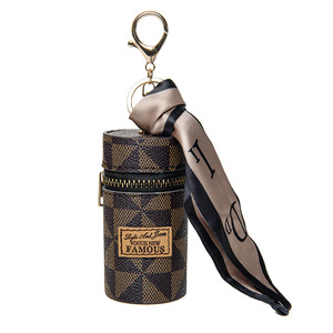 Nouvelle pochette <span class=keywords><strong>porte</strong></span>-clés mini seau en cuir PU de luxe avec accessoires foulard en soie, <span class=keywords><strong>support</strong></span> de <span class=keywords><strong>porte</strong></span>-clés <span class=keywords><strong>pour</strong></span> rouge à lèvres et <span class=keywords><strong>porte</strong></span>-monnaie, <span class=keywords><strong>pour</strong></span> le quotidien - Product Image 4