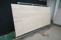 Pierres artificielles aspect travertin beige KLA111, pierres frittées durables à faible entretien pour les projets de décoration intérieure et extérieure