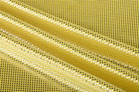 Tissu Spandex/Polyester Satiné Brillant Résistant aux Déchirures, Imperméable, Anti-Taches, avec Estampage à Chaud à Pois pour Accessoires de Cravates