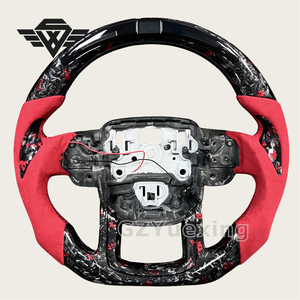 Pour volant en carbone forgé Land Rover pour Range Rover Range Rover Velar <span class=keywords><strong>rouge</strong></span> Alcantara LED volant en carbone forgé - Product Image 1