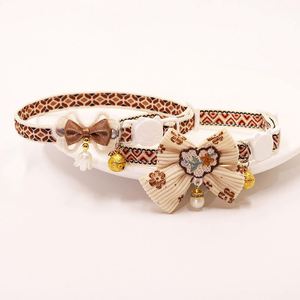 Eco-Friendly Classic Cute Pet Safety Buckle Anti-Suffocation Solid Cat Collar Necklace with <b>Bow</b> Design All Seasons Use - Product Image 4