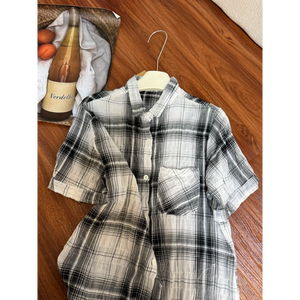 <span class=keywords><strong>Chemise</strong></span> à carreaux pour femmes, taille plus, <span class=keywords><strong>chemise</strong></span> à carreaux - Product Image 2