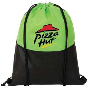 Sacs cadeaux recyclés en PP non tissé, sacs à cordon personnalisés - Product Image 1