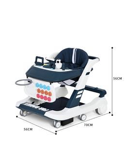 Déambulateurs Vert Foncé pour <span class=keywords><strong>Bébé</strong></span> avec Siège Entièrement Rembourré et Freins à Roues Silencieuses, Aide à la Marche pour Nourrisson Vente en Gros Usine - Product Image 4