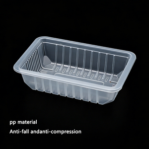 Barquettes en plastique transparentes rectangulaires jetables personnalisées en PP MAP <span class=keywords><strong>de</strong></span> qualité alimentaire pour aliments frais - Product Image 2