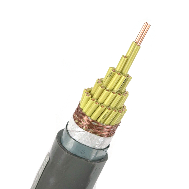 KVVP22 2*2.5mm Copper Electric Wire Braided Shielded Steel Tape Armored Control Cable PVC Insulation for Industrial Computer
