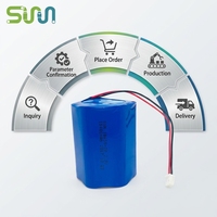 Pack de batteries au lithium 18650 à cycle de vie long (plus de 500 cycles), sortie stable avec communication IIC pour robot intelligent